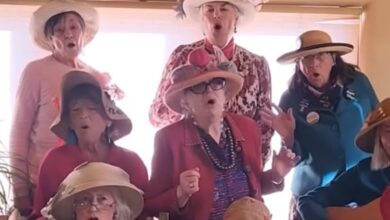 Santa Fe Raging Grannies Turn “Hit the Road, Jack” into “Hit the Road, ICE!”