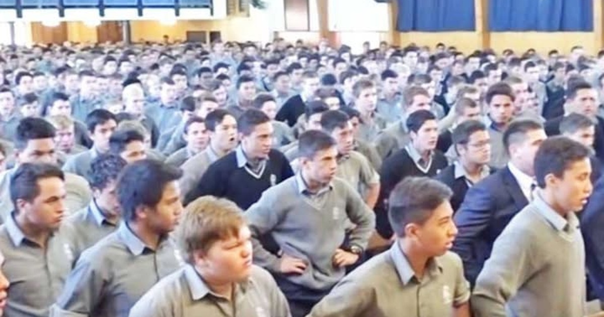 John Adams Receives a Powerful Haka Farewell From His School