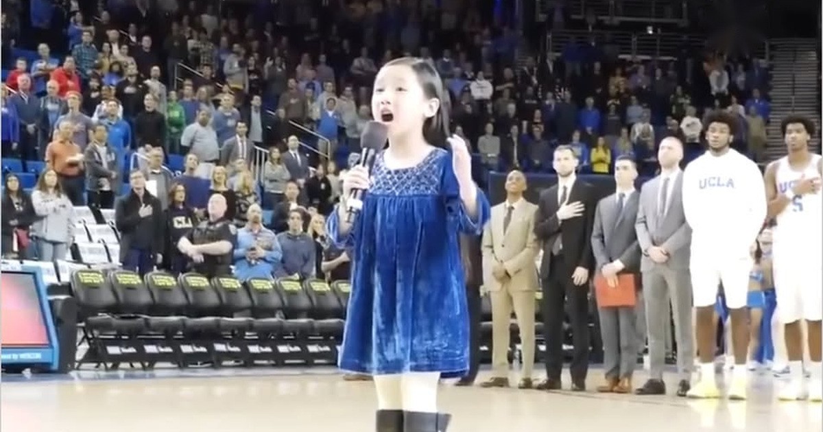 Malea Emma Fills UCLA’s Pauley Pavilion With a Confident National Anthem