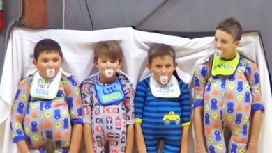 Four Fifth Graders Turn a School Talent Show Into a Comic Puppet Dance