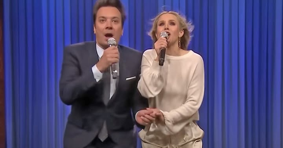 Kristen Bell and Jimmy Fallon Travel Through Disney Songs With Voice and Comedy