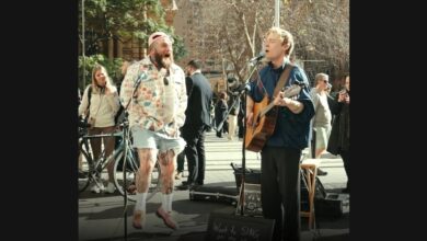 Teddy Swims and Pace Randolph Share “Tennessee Whiskey” on a Sydney Street