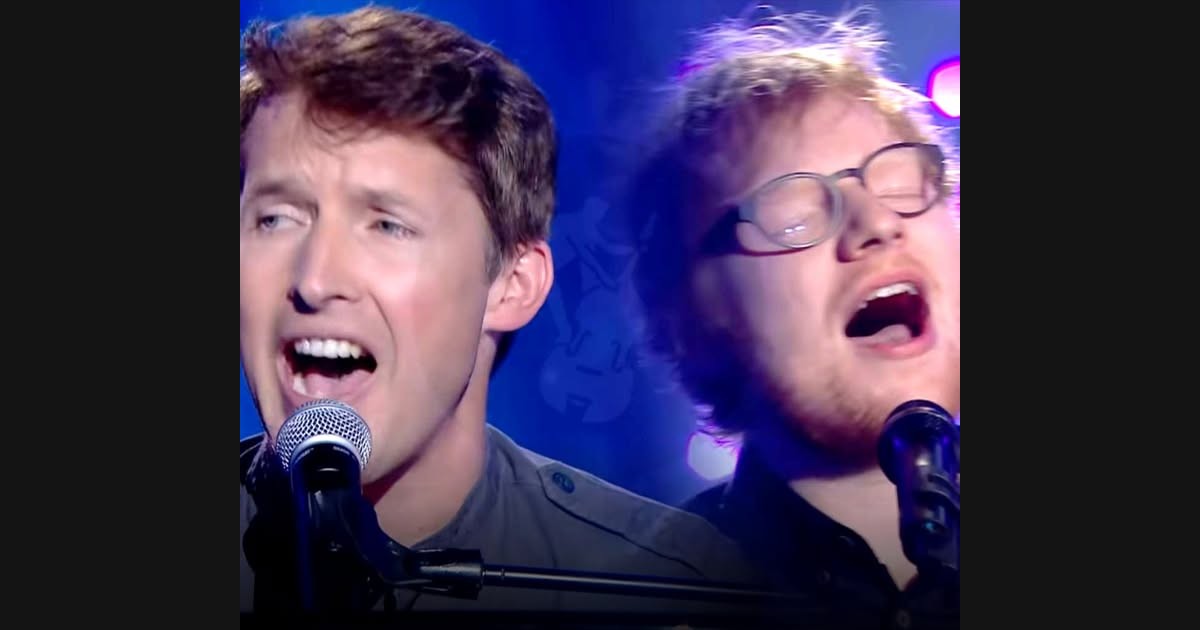 James Blunt and Ed Sheeran Share Elton John’s “Sacrifice” on Taratata