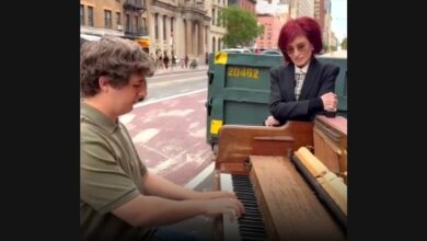 Brad Kella Plays “Changes” as Sharon Osbourne Listens in New York