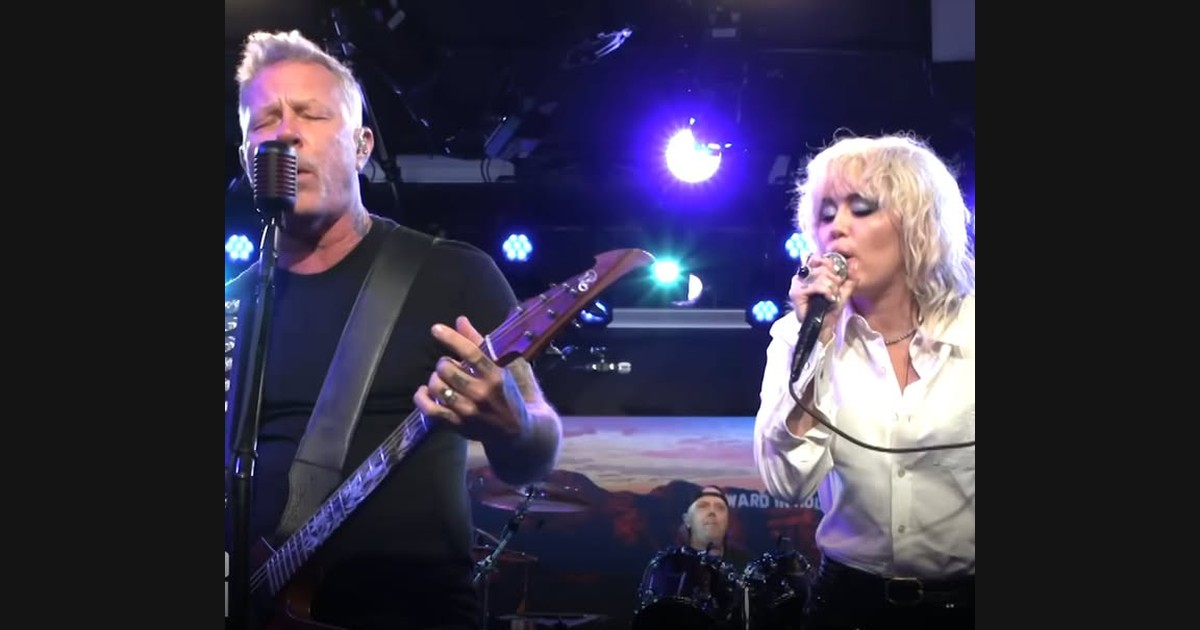 Miley Cyrus Joins Metallica for “Nothing Else Matters” on the Stern Show