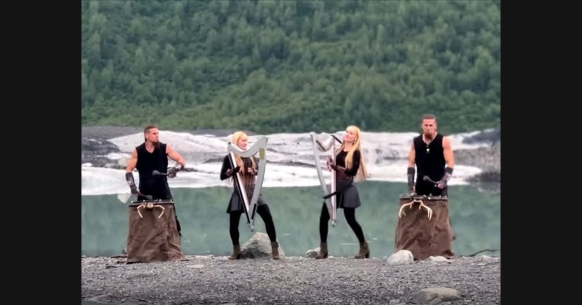 Harp Twins and Volfgang Twins Bring “Paint It Black” to the Lakeside