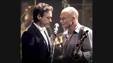 Robert Downey Jr. and Sting Share “Driven to Tears”