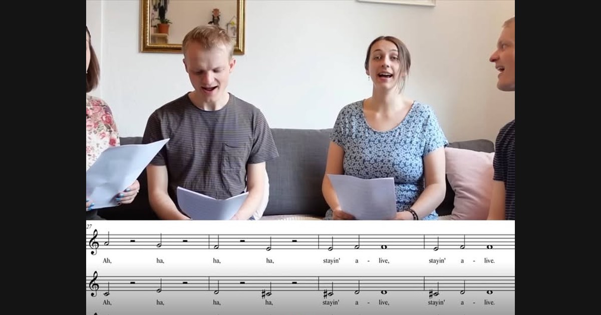 “Stayin’ Alive” Finds New Motion in Interweaving Vocal Parts