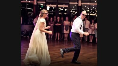 A Father-Daughter Wedding Dance Changes Shape Through a Song Mashup