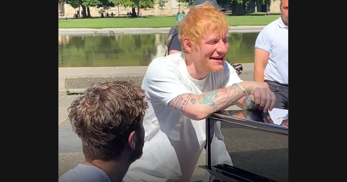 Sheeran and Piano Give “Perfect” an Outdoor Musical Setting
