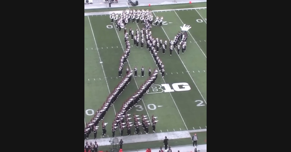 Ohio State’s Jackson Tribute Makes a Marching Formation Move