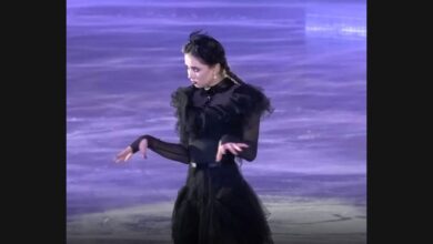 Kamila Valieva Brings Wednesday’s Dance to an Ice Exhibition