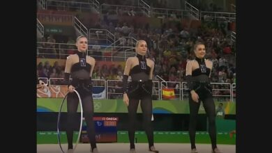 Ukraine’s Rhythmic Gymnastics Group Performs to “Vogue” at Rio 2016