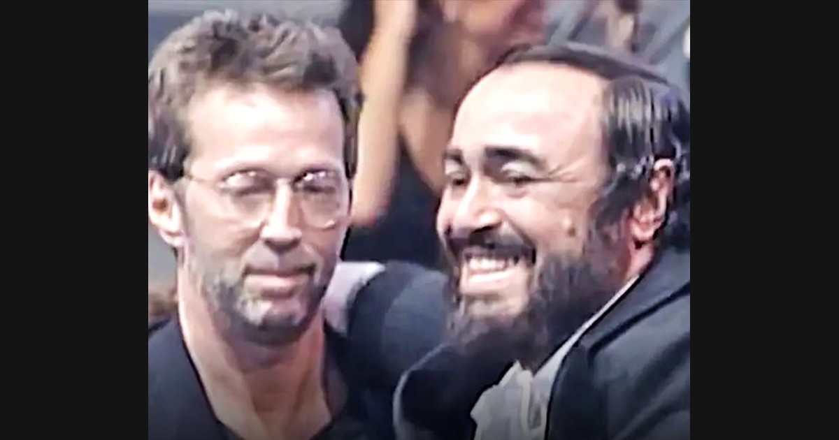 Eric Clapton and Luciano Pavarotti Perform “Holy Mother”